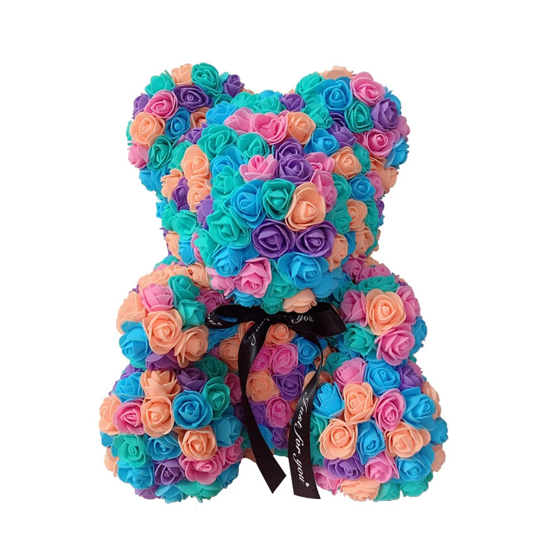 25cm 40cm Rose Bear Heart Artificial - Diachris