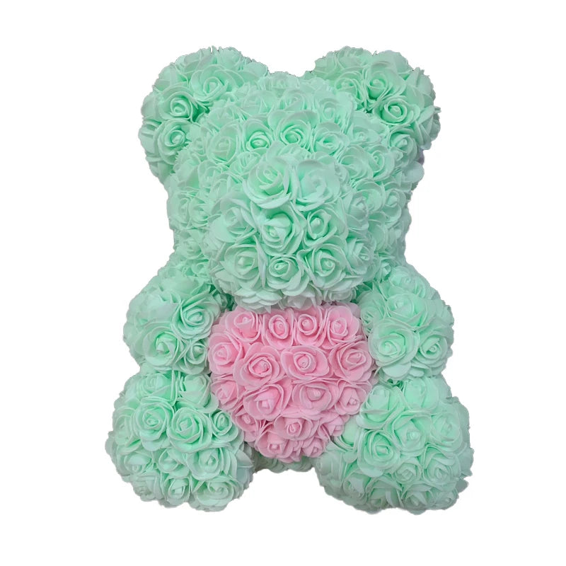 25cm 40cm Rose Bear Heart Artificial - Diachris