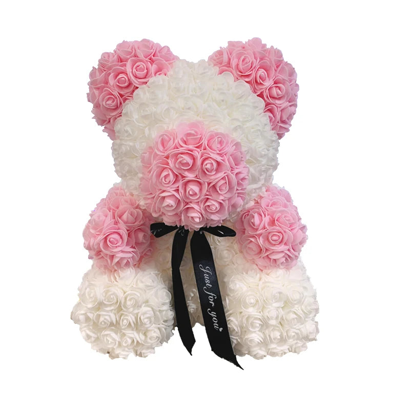 25cm 40cm Rose Bear Heart Artificial - Diachris