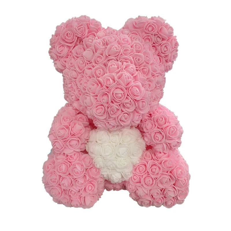 25cm 40cm Rose Bear Heart Artificial - Diachris