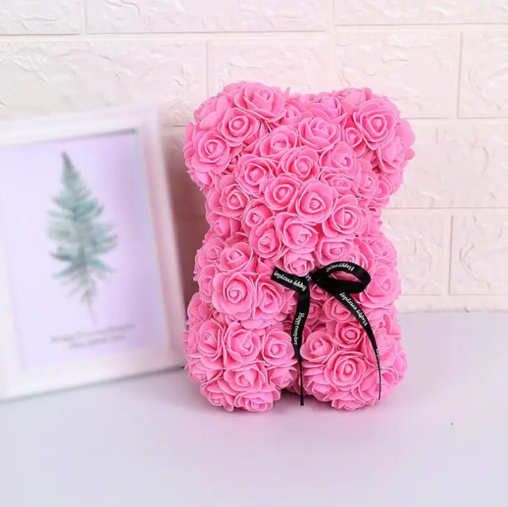 Artificial Flowers 25cm Rose Bear - Diachris