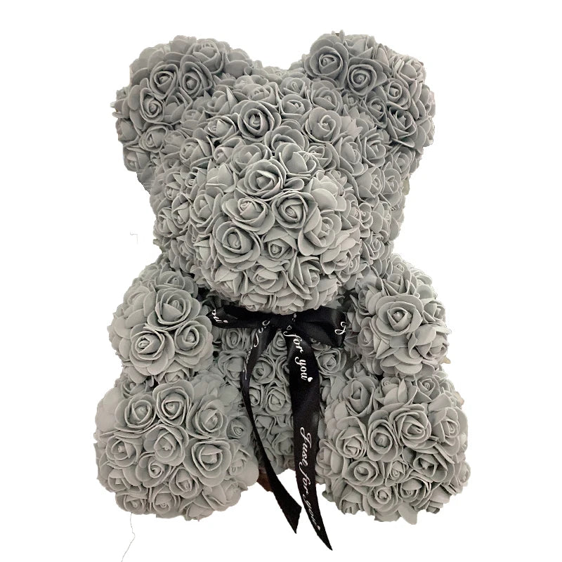 25cm 40cm Rose Bear Heart Artificial - Diachris