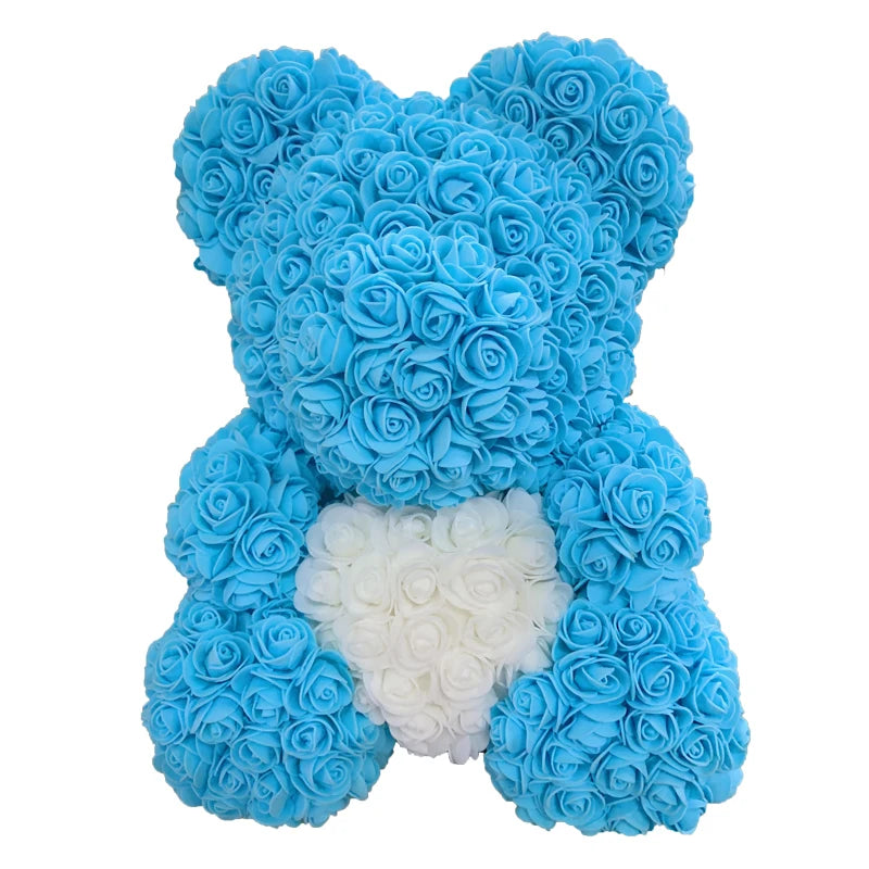 25cm 40cm Rose Bear Heart Artificial - Diachris