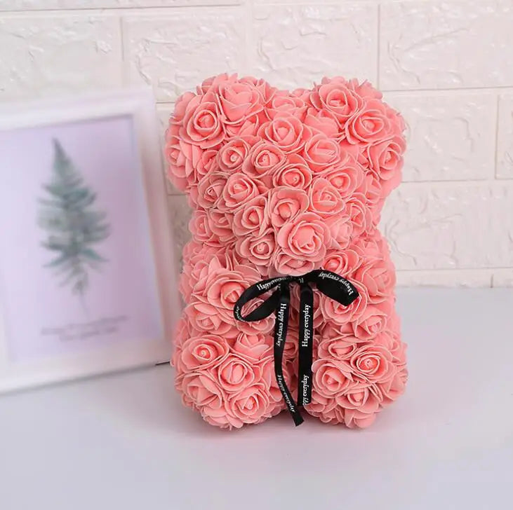 Artificial Flowers 25cm Rose Bear - Diachris