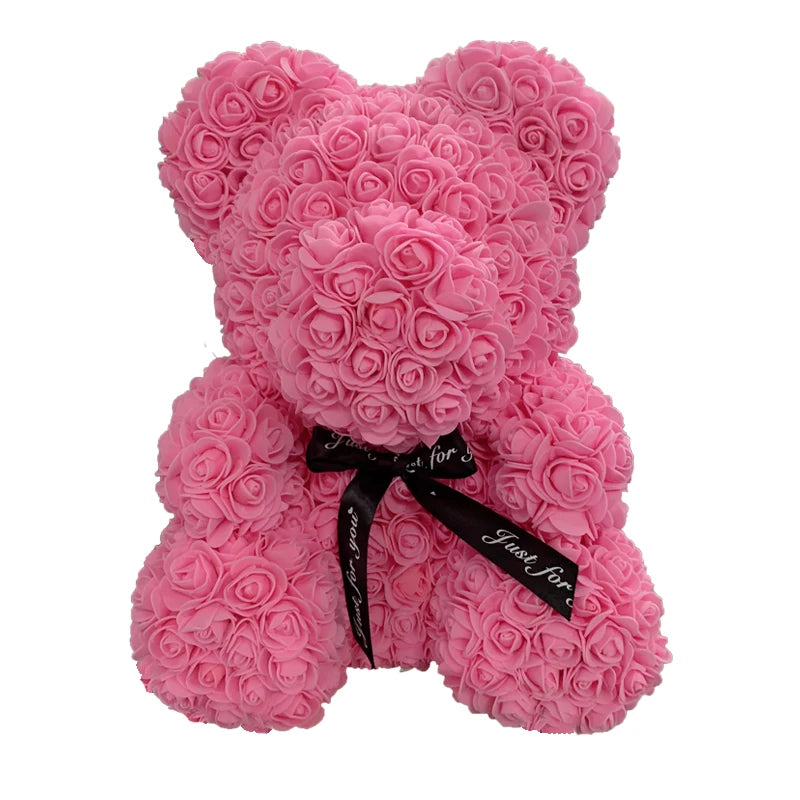 25cm 40cm Rose Bear Heart Artificial - Diachris