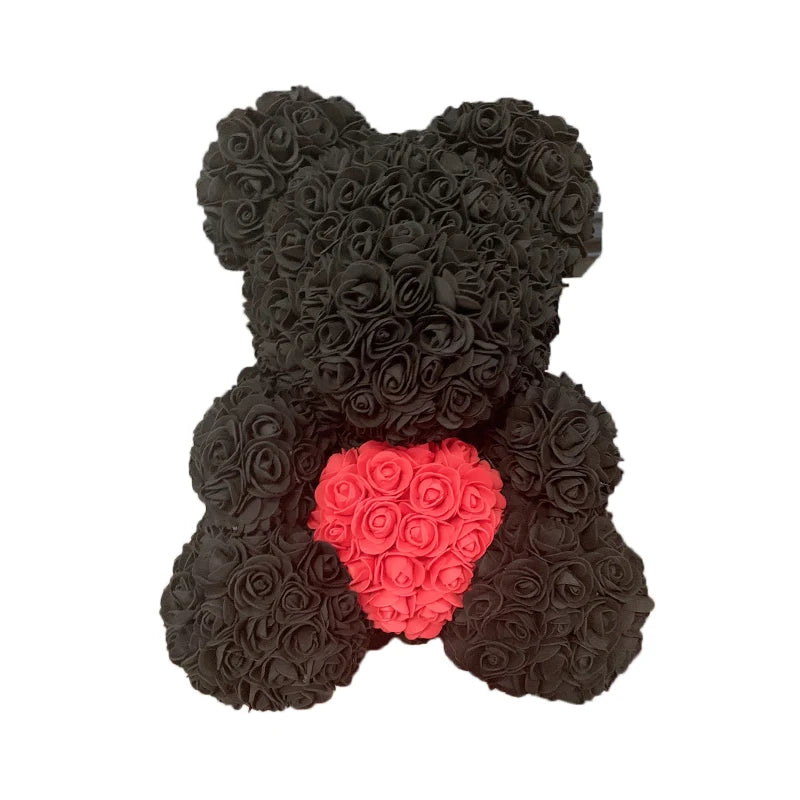 25cm 40cm Rose Bear Heart Artificial - Diachris