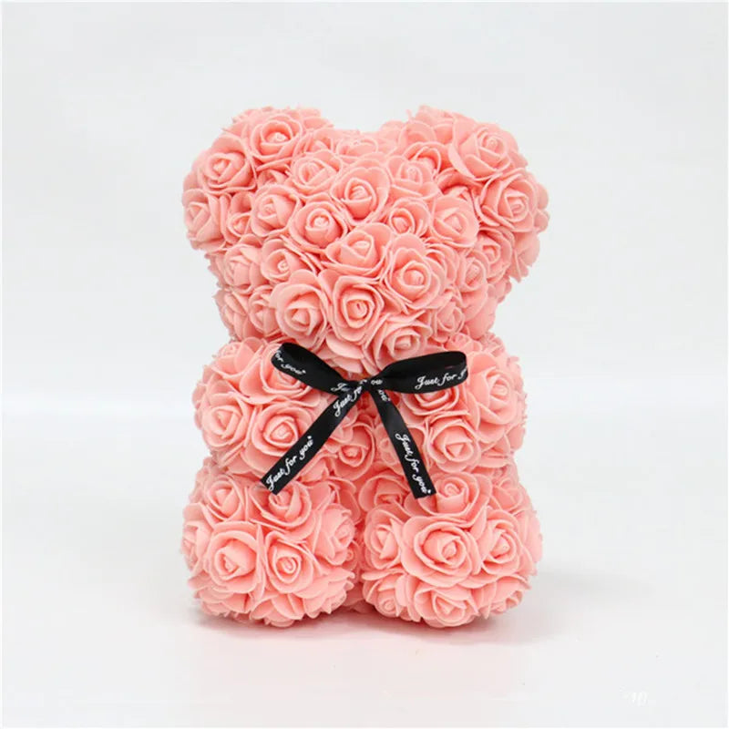 1pc 25cm Artificial Foam Flowers Bear Rose - Diachris