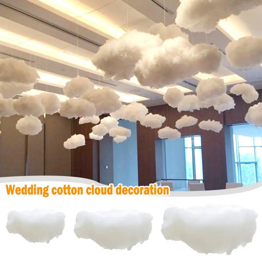 Artificial White Cotton Cloud Wedding Background Decor - Diachris