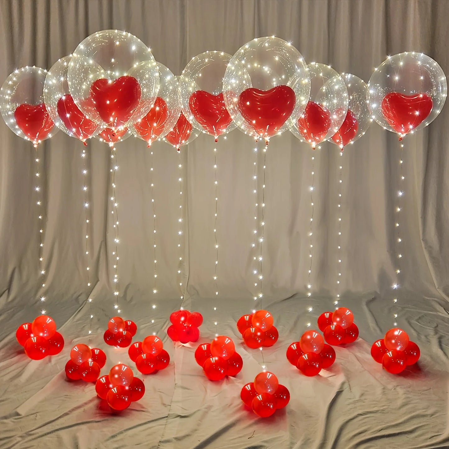 42pcs Giant Transparent Bobo Balloon - Diachris