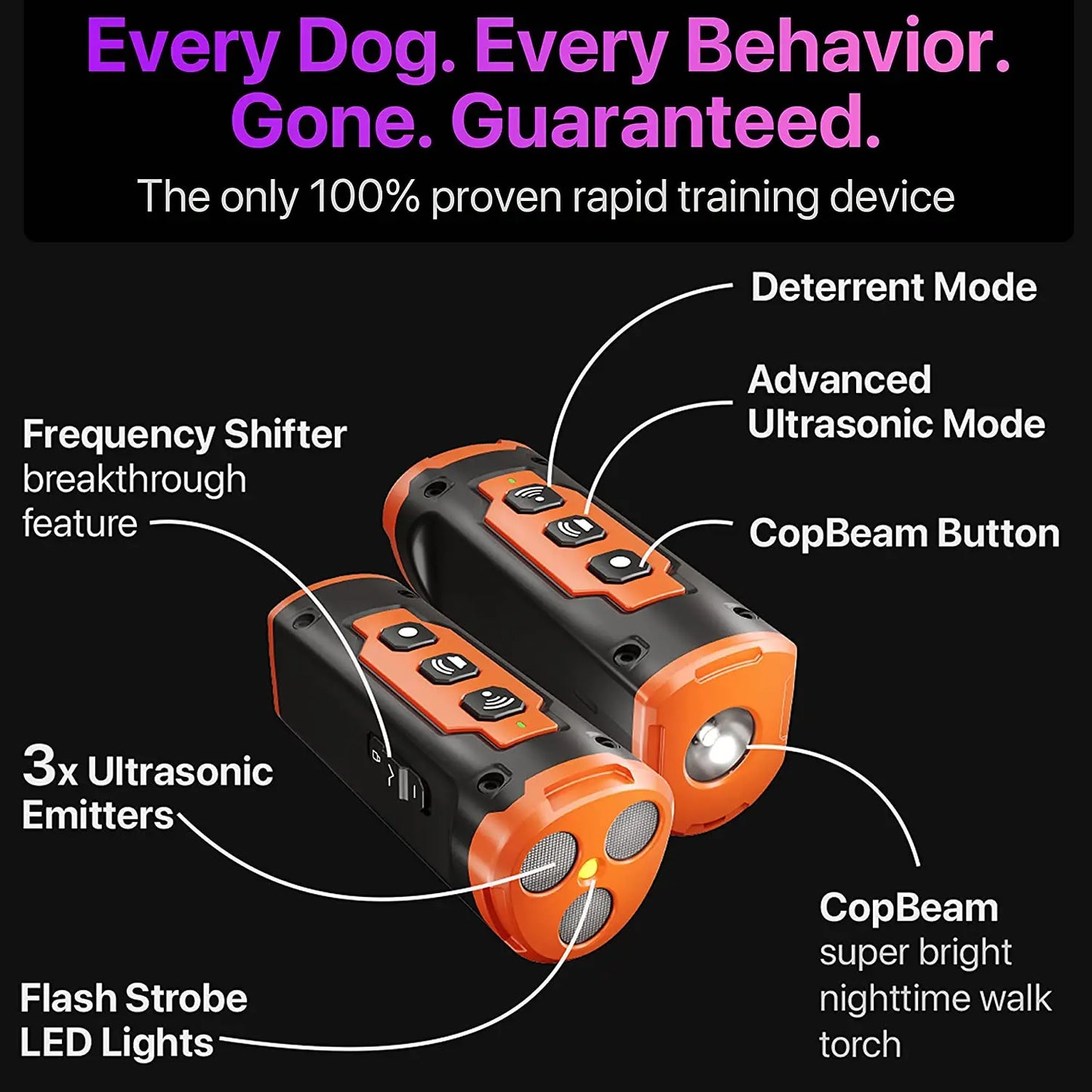 🔥🔥 Rechargeable Ultrasonic Dog Repellent and Training Device – Anti-Barking Deterrent🔥🔥