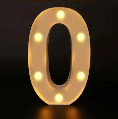 Number Letter Lamp Luminous Alphabet LED Lights Decororation Night Light - Diachris