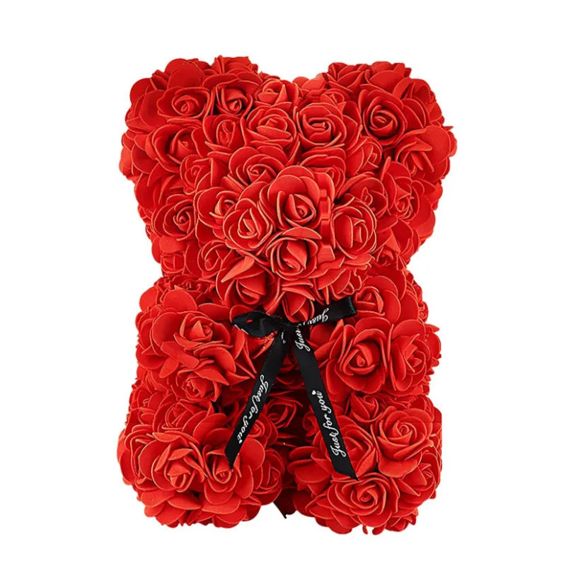 1pc 25cm Artificial Foam Flowers Bear Rose - Diachris