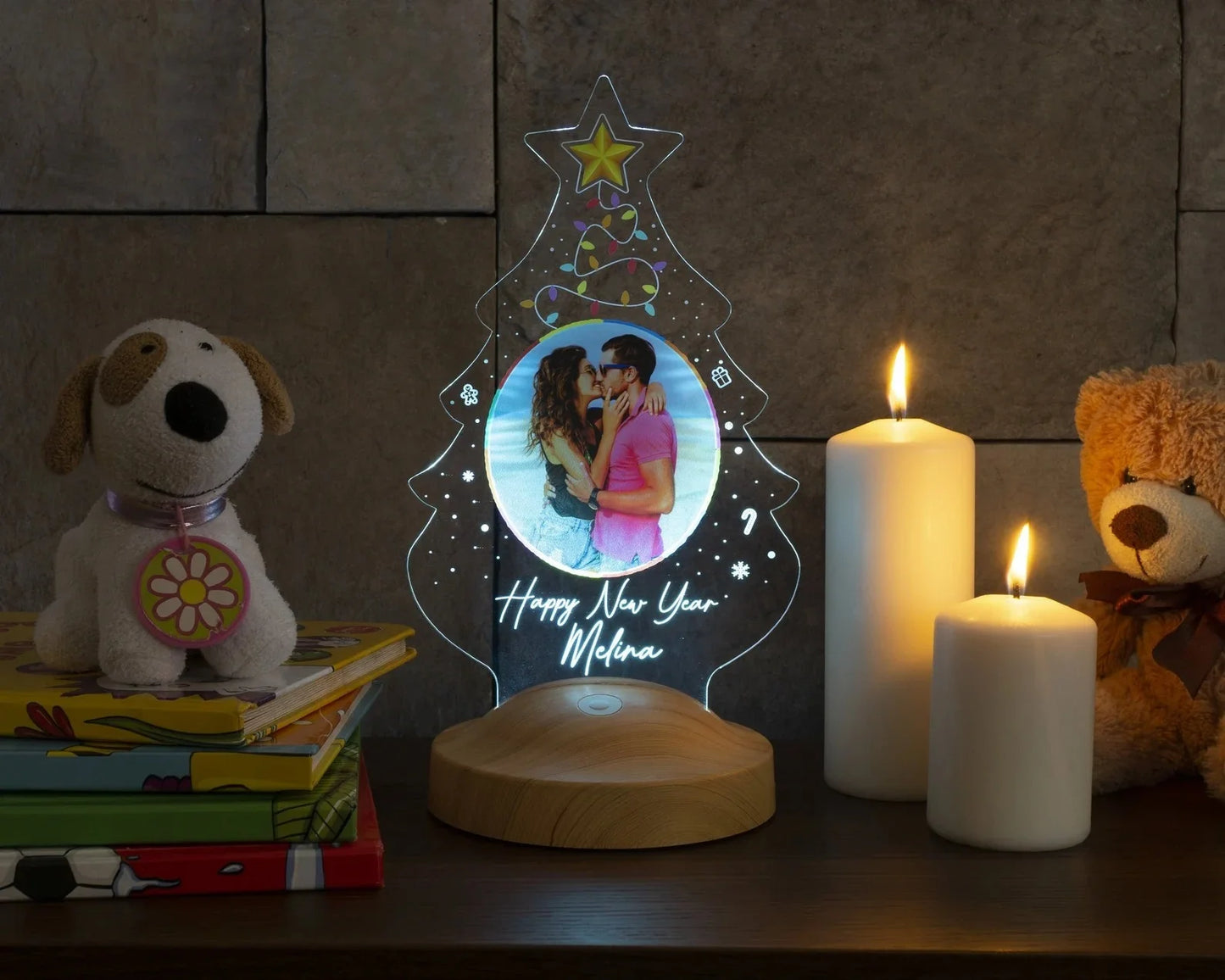 Personalized 3D Photo Lamp Custom Photo And Text - Diachris