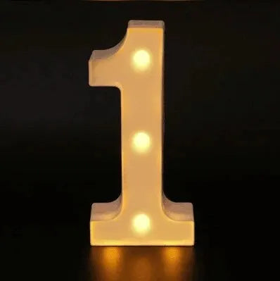 Number Letter Lamp Luminous Alphabet LED Lights Decororation Night Light - Diachris