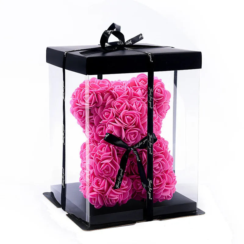 20cm Rose Bear Artificial Foam Flowers - Diachris