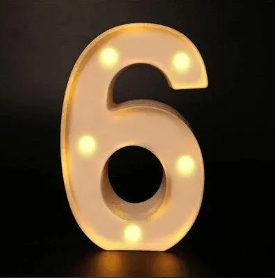 Number Letter Lamp Luminous Alphabet LED Lights Decororation Night Light - Diachris