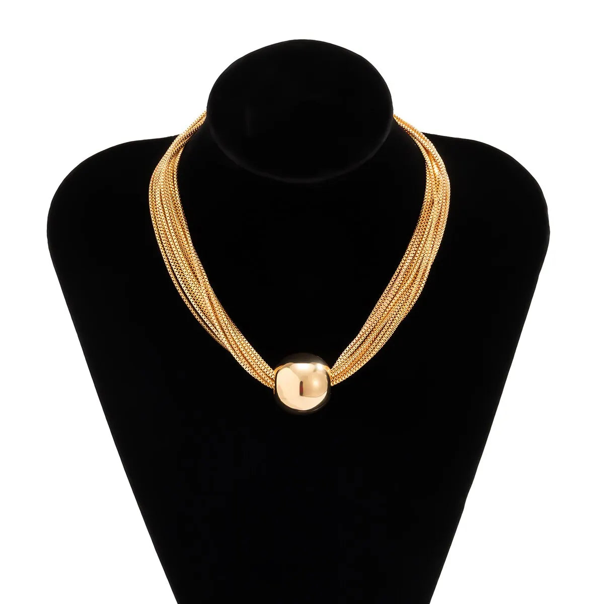 Exaggerated Twisted Chunky Chain Necklace - Diachris