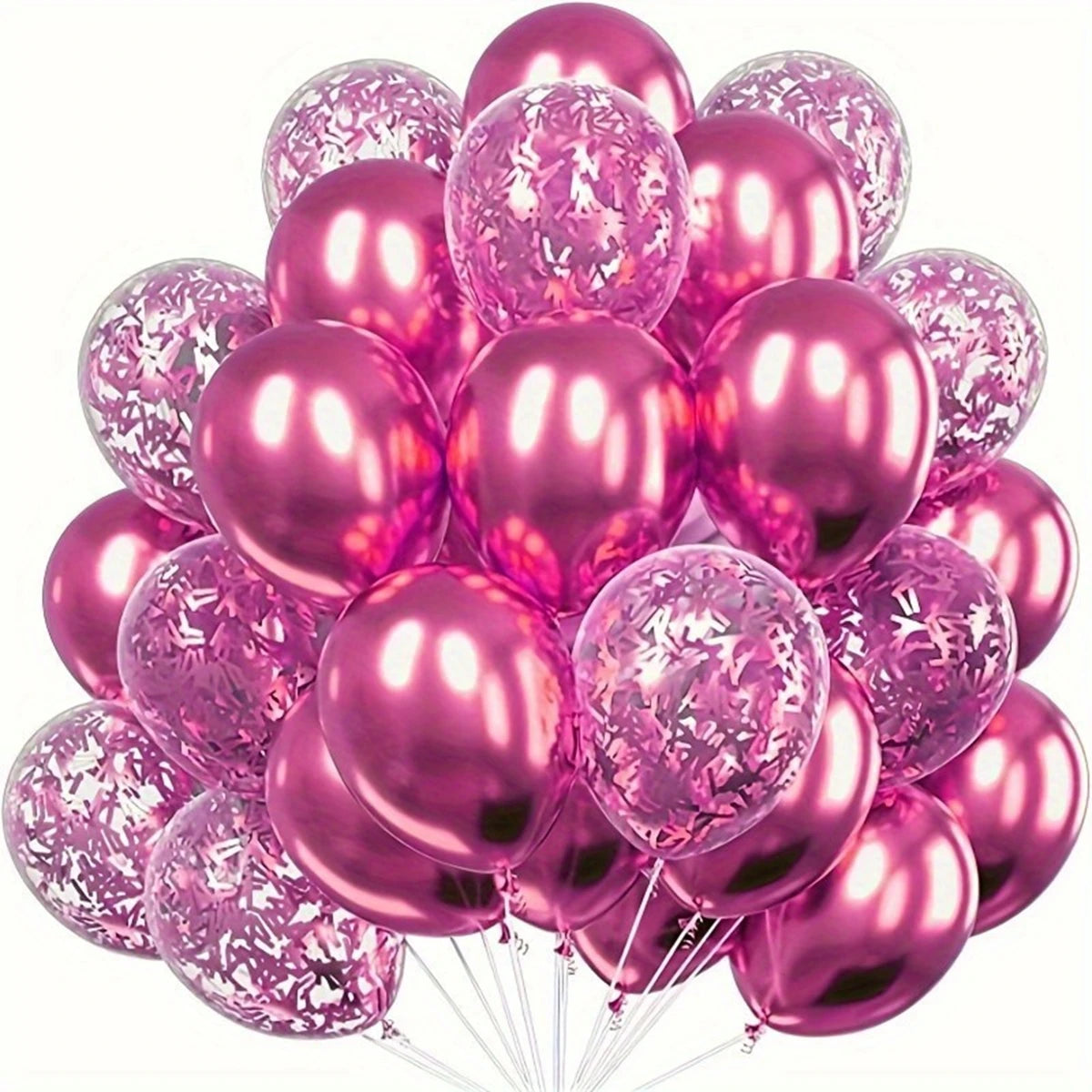 20pcs Metallic Confetti Balloons Party Latex Balloons - Diachris