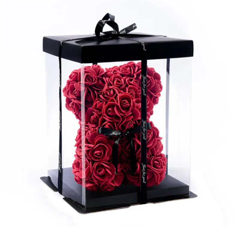 20cm Rose Bear Artificial Foam Flowers - Diachris