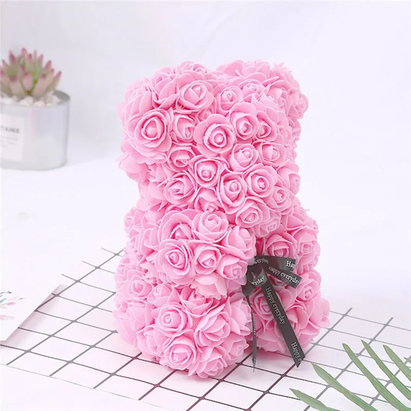 Artificial Flowers 25cm Rose Bear - Diachris